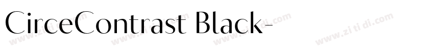 CirceContrast Black字体转换 CirceContrast Black字体转换